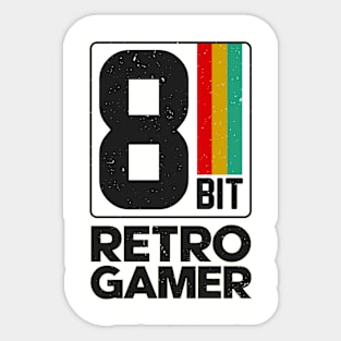 8bit Retro Gamer Sticker